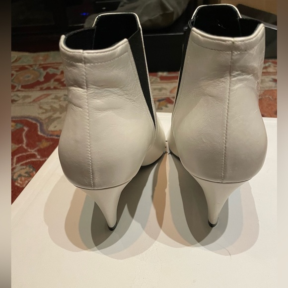 Celine White Cropped Chelsea Boots 85 size 37 - Picture 4 of 6